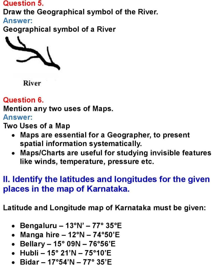 1st PUC Geography Chapter 12: Cartography