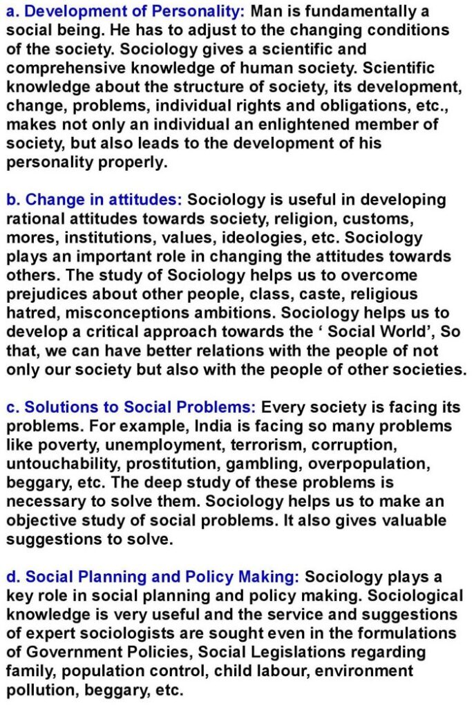 1st PUC Sociology Chapter 1: Nature of Sociology