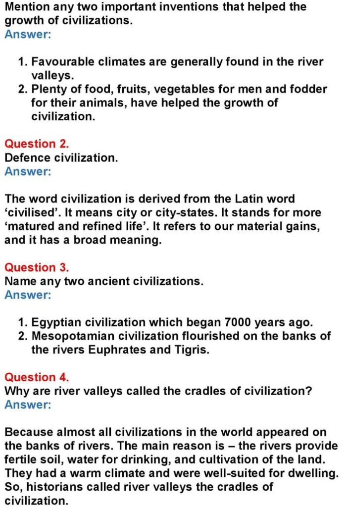 1st PUC History Chapter 3: History of Ancient Civilization