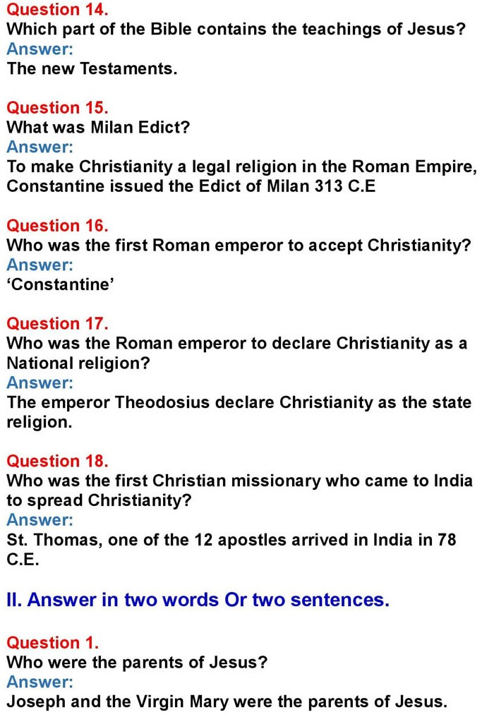 1st PUC History Chapter 5: Rise and Spread of Christianity and Islam