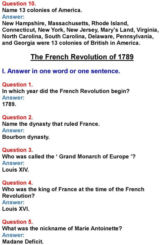 1st PUC History Chapter 8: World Revolutions
