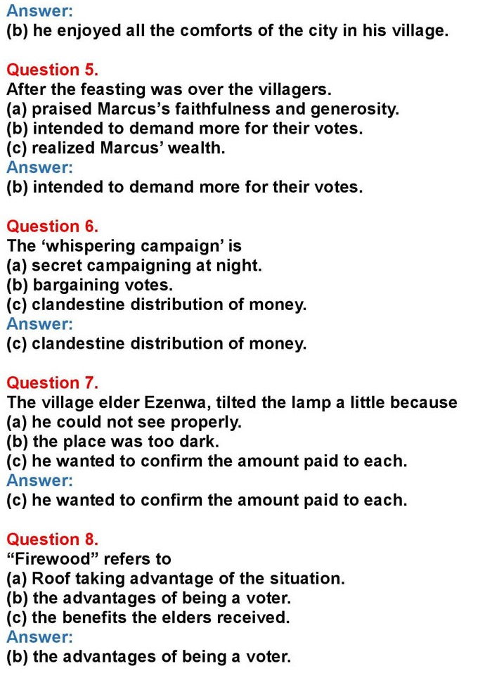 2nd PUC English Chapter 12: The Voter (Chinua Achebe)