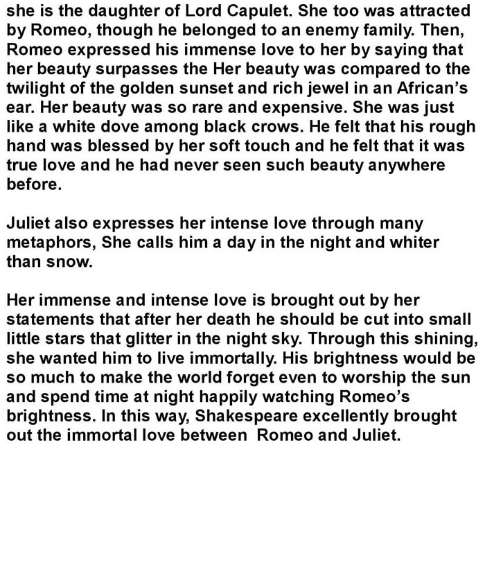 2nd PUC English Chapter 1: Romeo and Juliet (William Shakespeare)