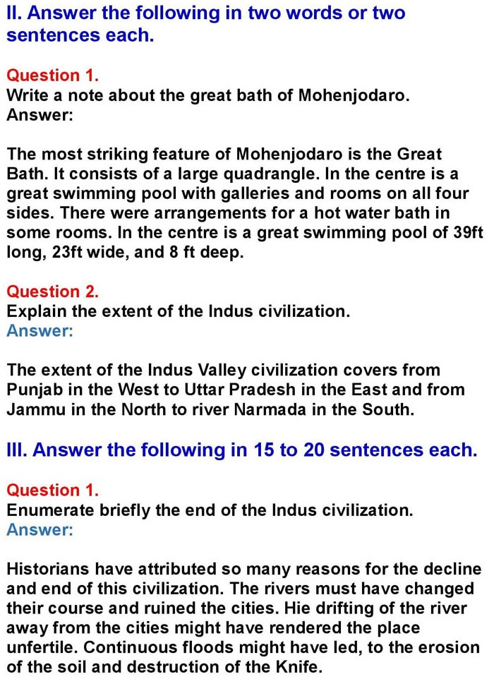 2nd PUC History Chapter 3: Indus Civilization