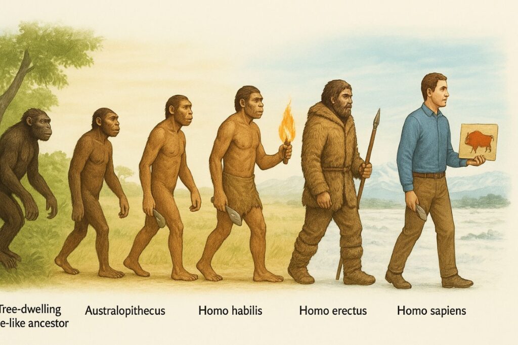 1st PUC History The Story of Human Evolution Chapter 2