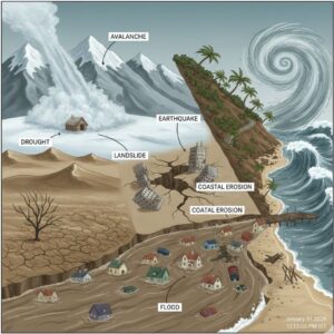 1st PUC Geography Chapter 11 Natural Hazards and Disasters