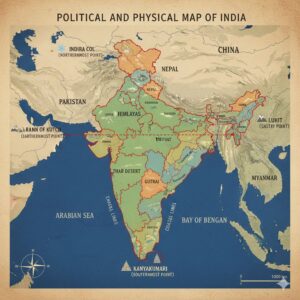 1st PUC Geography Chapter 8 India Question and Answer