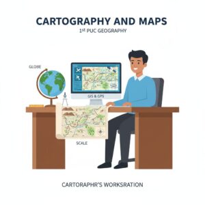 1st PUC Geography Chapter 12 Part-C : Cartography