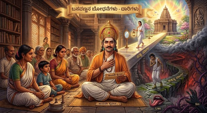 Class 10 Nudi Kannada Poem Chapter 4 Basavanna's Vachanas ಬಸವಣ್ಣನವರ ವಚನಗಳು