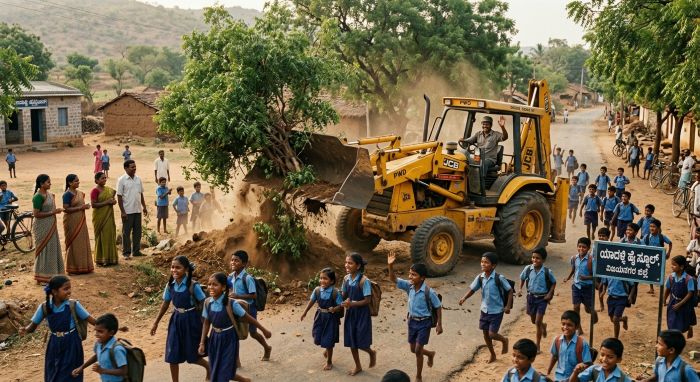 Class 10 Nudi kannada Supplementary Chapter 4 Bulldozer Samskruthi ಬುಲ್‌ಡೋಜ‌ರ್ ಸಂಸ್ಕೃತಿ