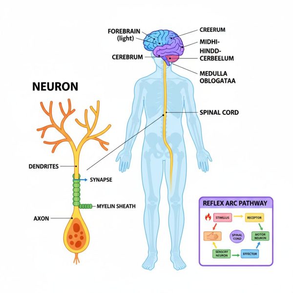 1st PUC Biology Chapter 21 Neural Control And Coordination